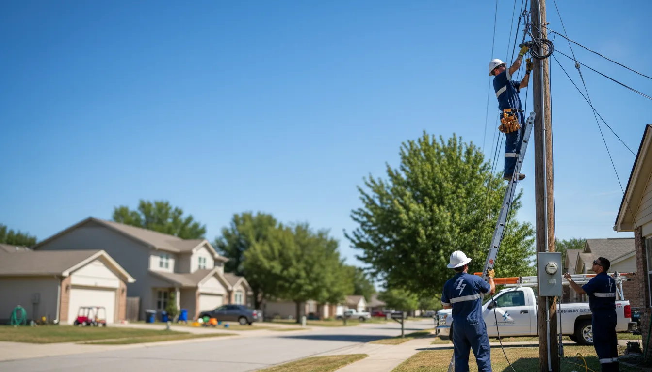 Residential electrician providing installation services in Woodsfield, OH